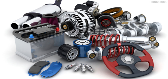 Variety of vehicle spare parts